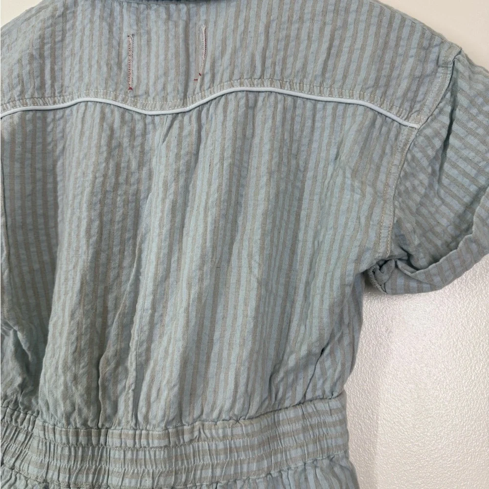 BDG Light Blue Striped Romper with a tie waist *NWT* - Picture 7 of 11